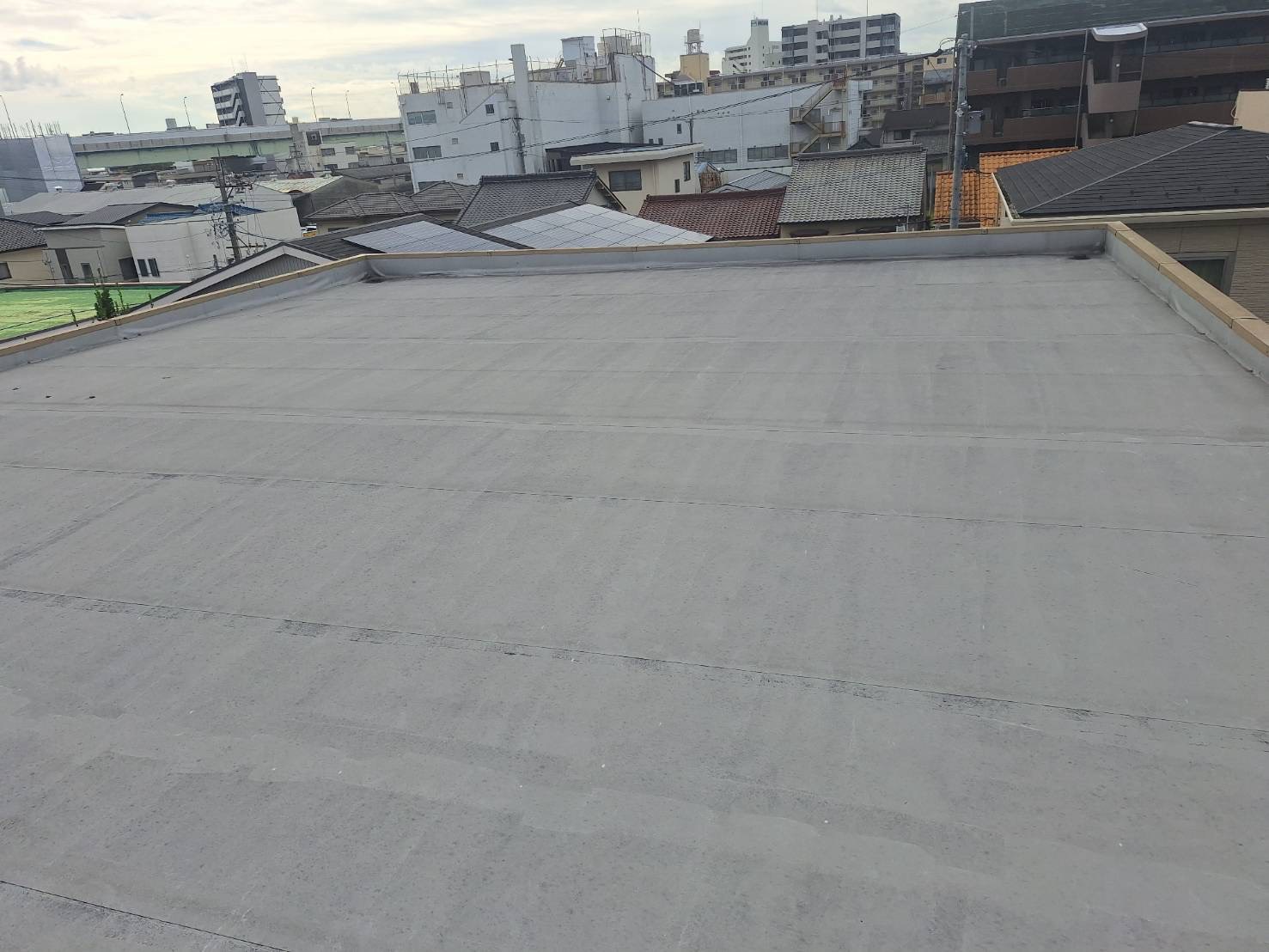陸屋根の防水工事 現地確認