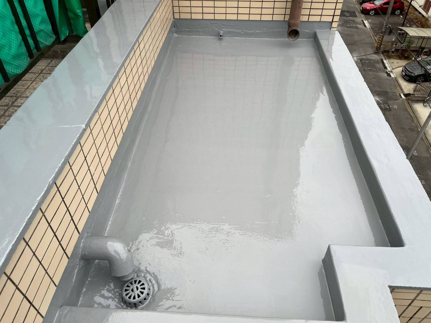 バルコニー防水工事 施工後
